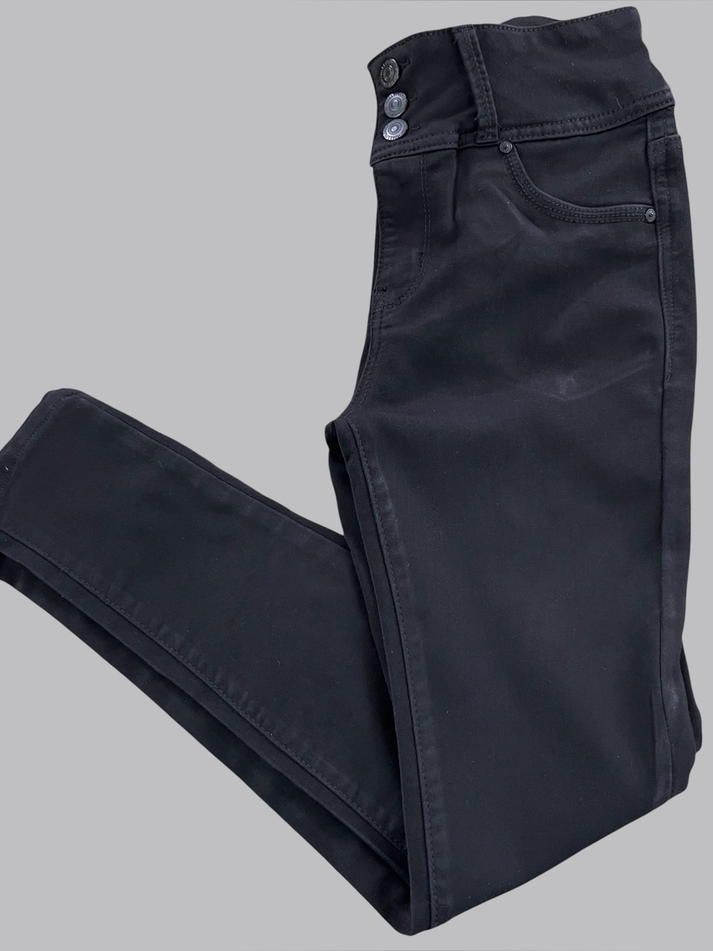 Wallflower Girls Black High-Waist Skinny Pants Size 7